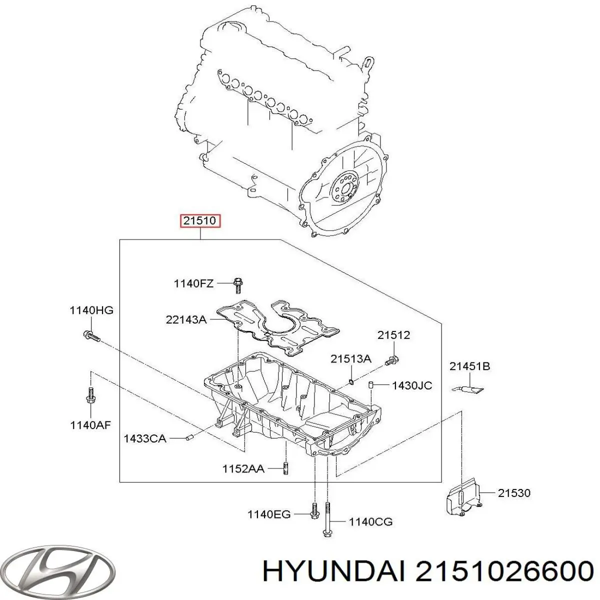 Масляный поддон двигателя Hyundai/Kia 2151026600 цена, от 36.72 USD