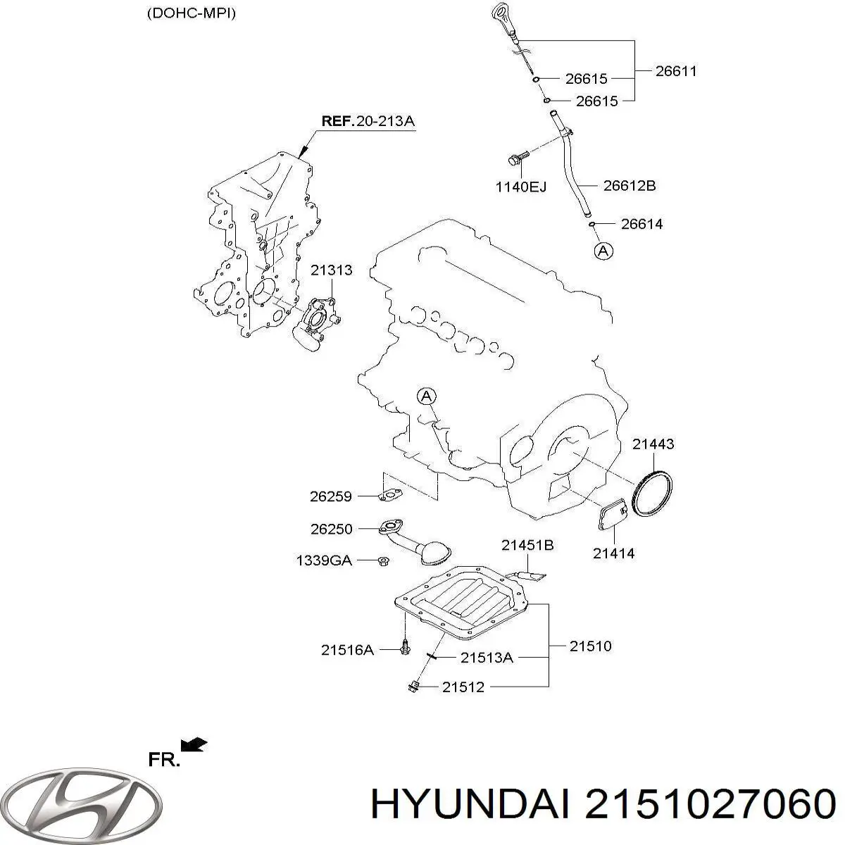 Масляный поддон двигателя Hyundai/Kia 2151027060 цена, от 87.57 USD