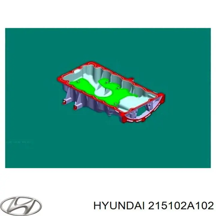 215102A102 Hyundai/Kia поддон масляный картера двигателя