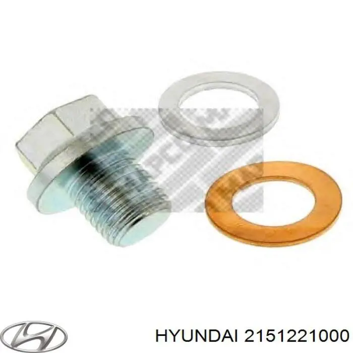 2151221000 Hyundai/Kia пробка поддона двигателя
