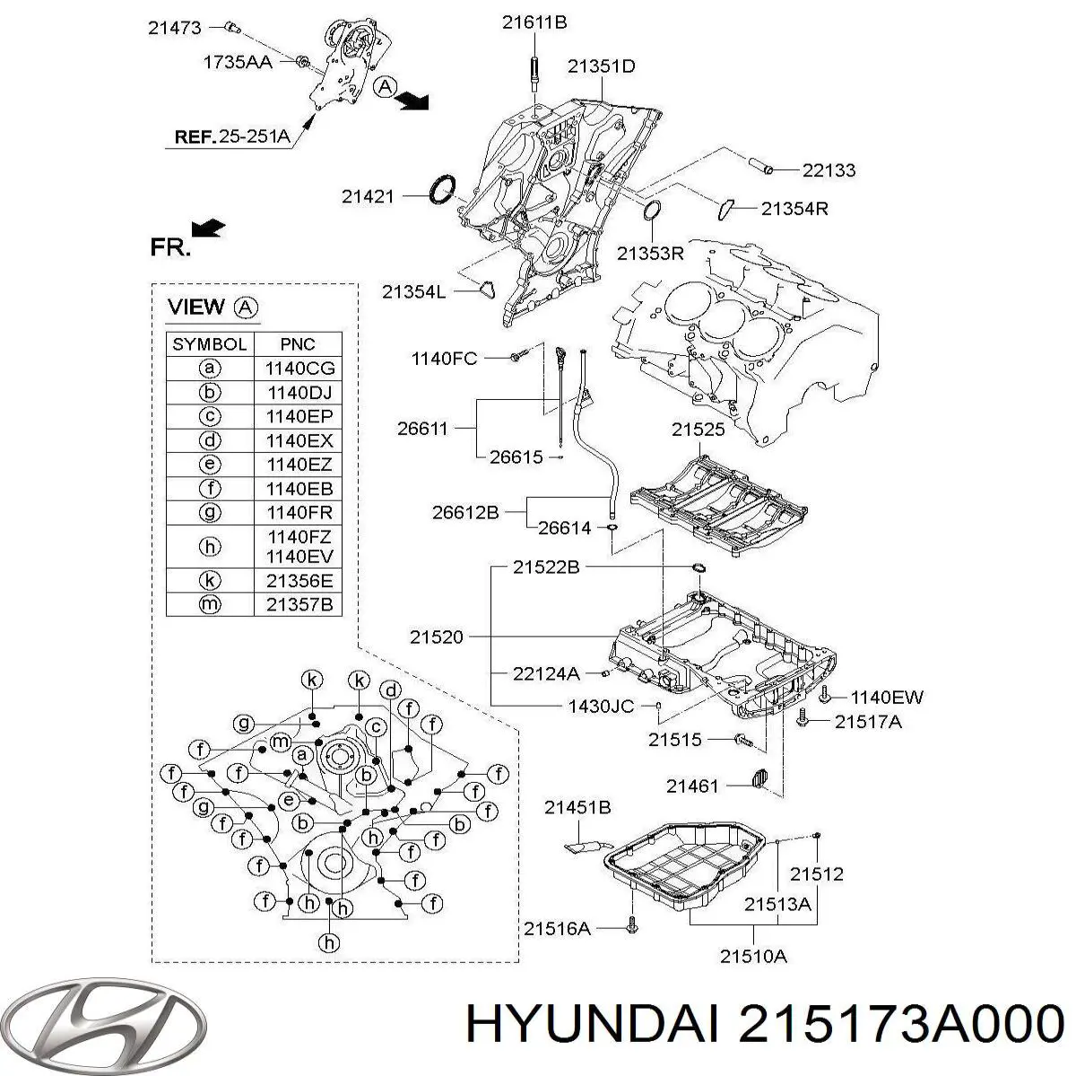  215173A000 Hyundai/Kia