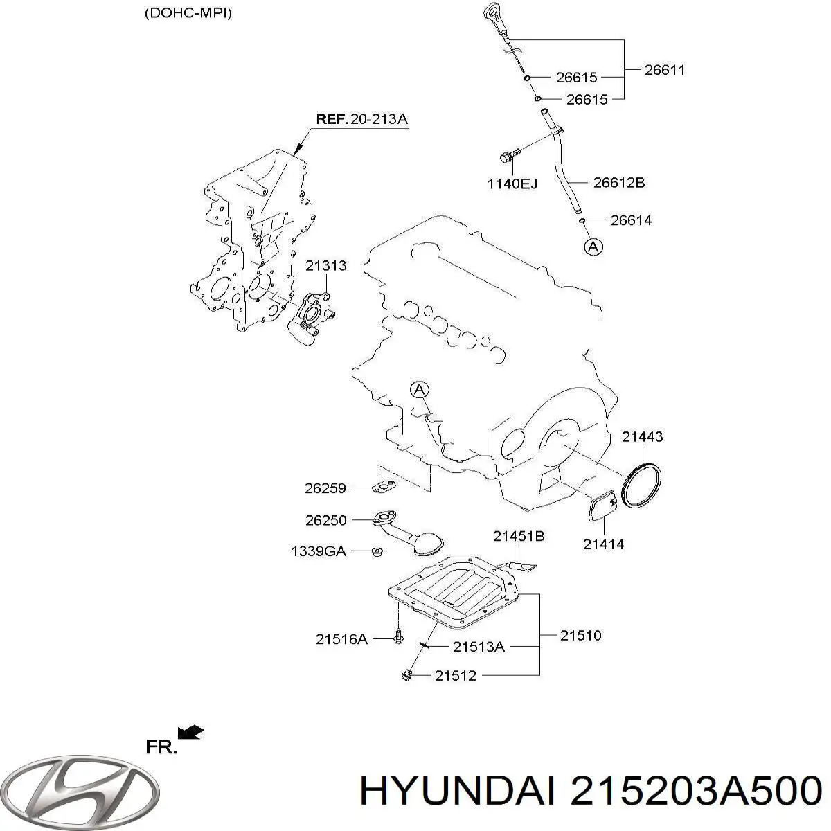  Hyundai/Kia 215203A500 цена, от 145.06 USD