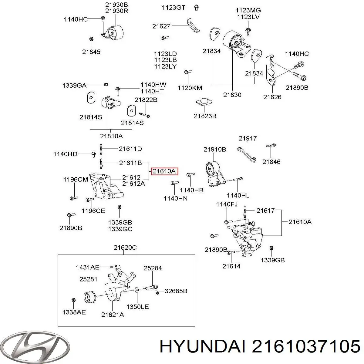  Hyundai/Kia 2161037106 цена, от 16.95 USD