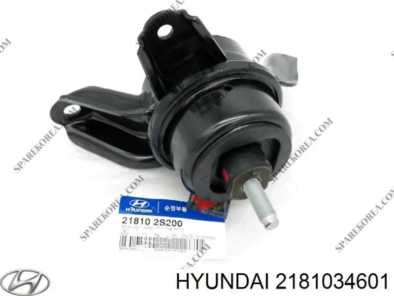Подушка (опора) двигателя, левая на Hyundai Sonata III 