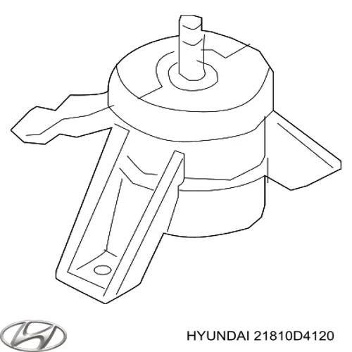 Правая подушка двигателя 21810D4120 Hyundai/Kia