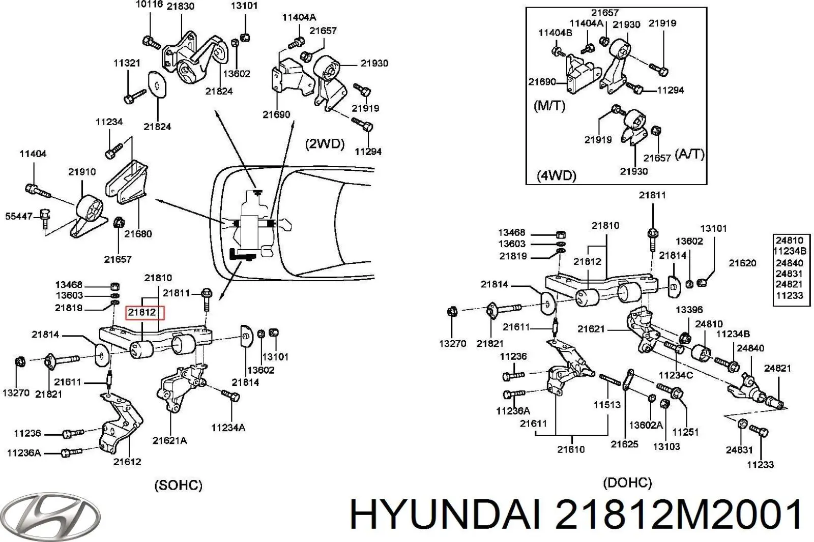 21812M2001 Hyundai/Kia 