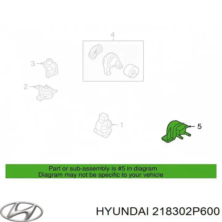 Левая подушка двигателя 1011CB1AC2 PH