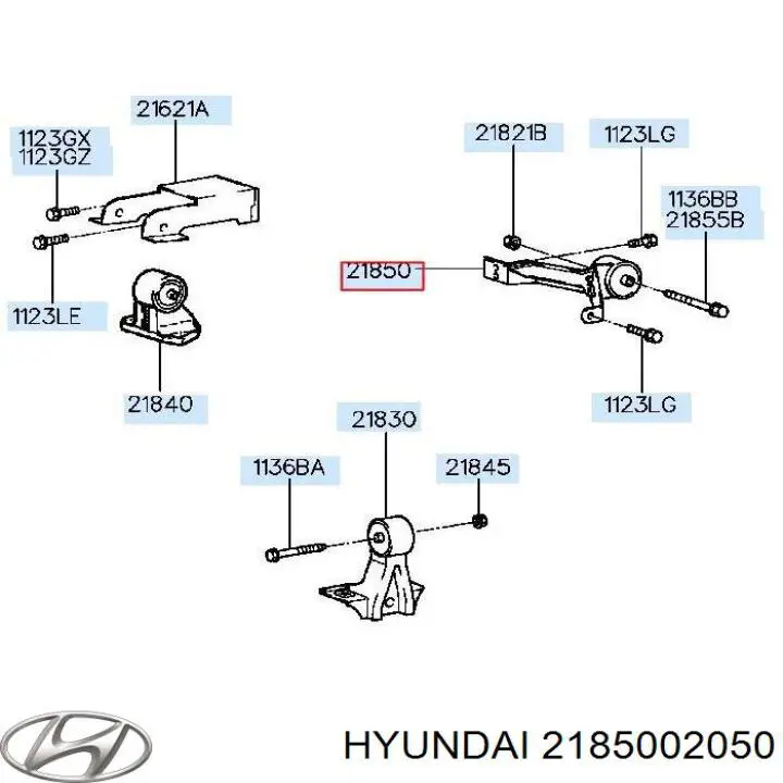 Купить 2185002050 Hyundai/Kia Правая опора двигателя