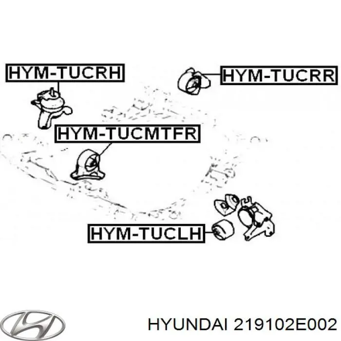 Гидроопора двигателя передняя Hyundai/Kia 219102E002 цена, от 25.86 USD