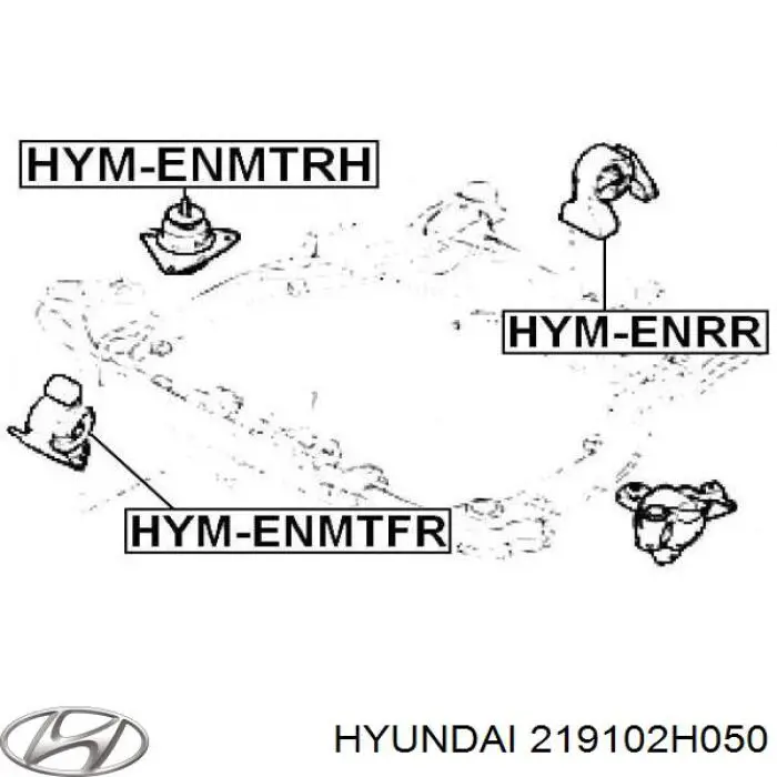 Гидроопора двигателя передняя Hyundai/Kia 219102H050 цена, от 22.60 USD