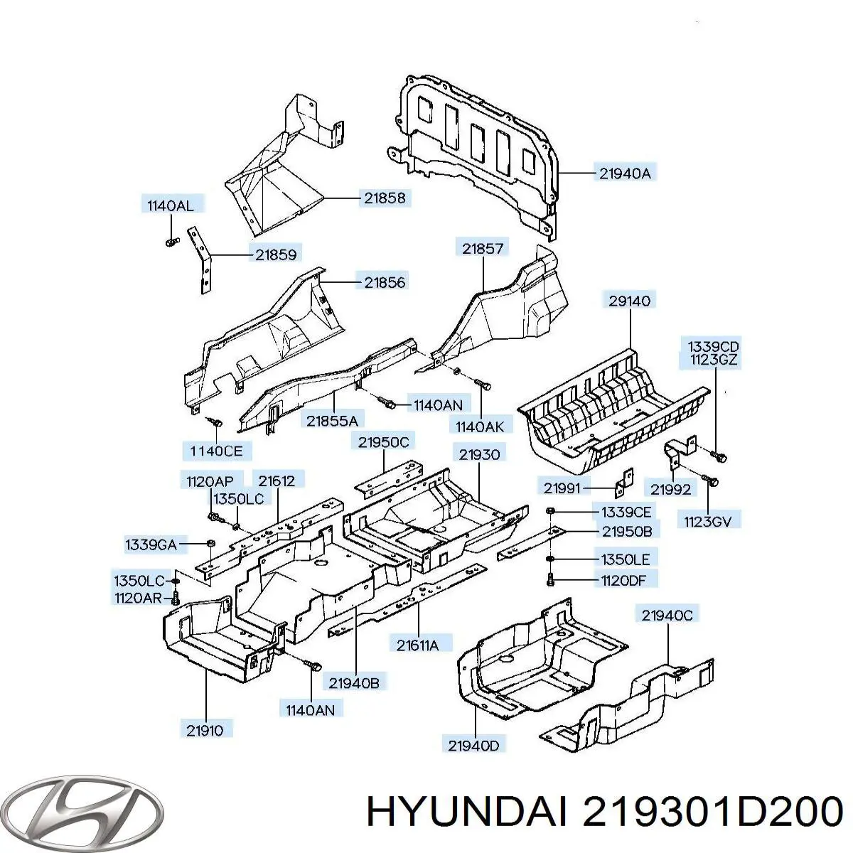 Задняя опора двигателя 219301D200 Hyundai/Kia