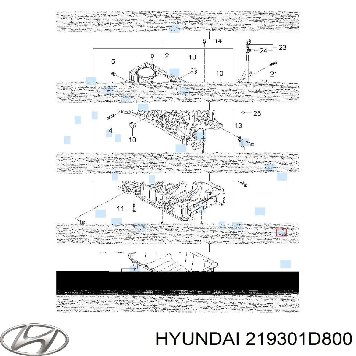 Задняя опора двигателя Hyundai/Kia 219301D800 цена, от 28.22 USD