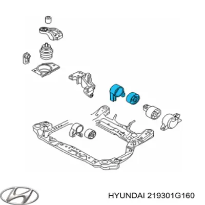 219301G160 Hyundai/Kia Задняя подушка двигателя
