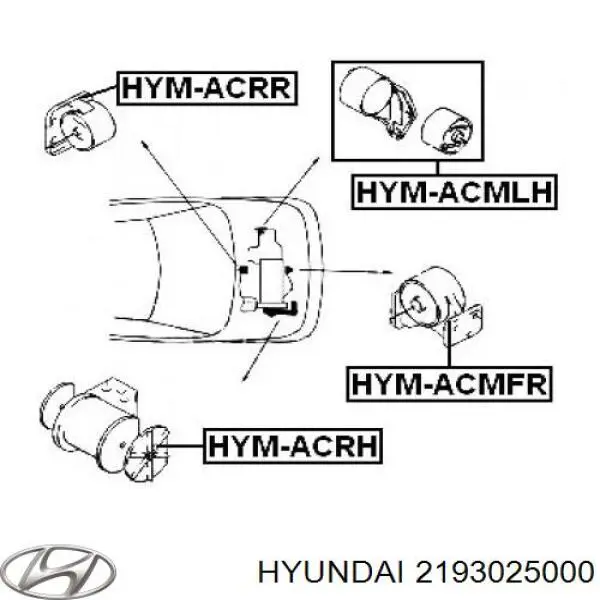 Задняя опора двигателя Hyundai/Kia 2193025000 цена, от 16.81 USD
