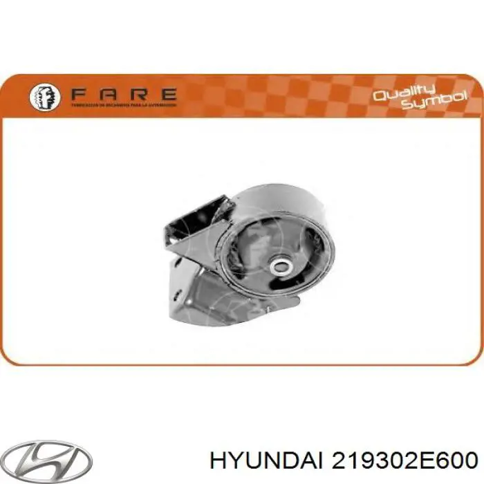 219302E600 Hyundai/Kia coxim (suporte traseiro de motor)