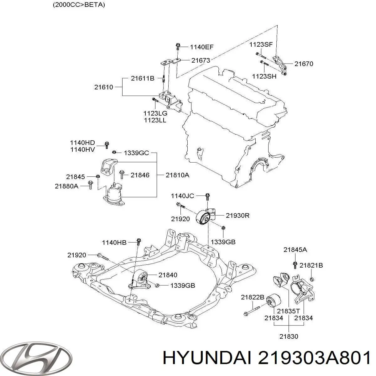  219303A801 Hyundai/Kia