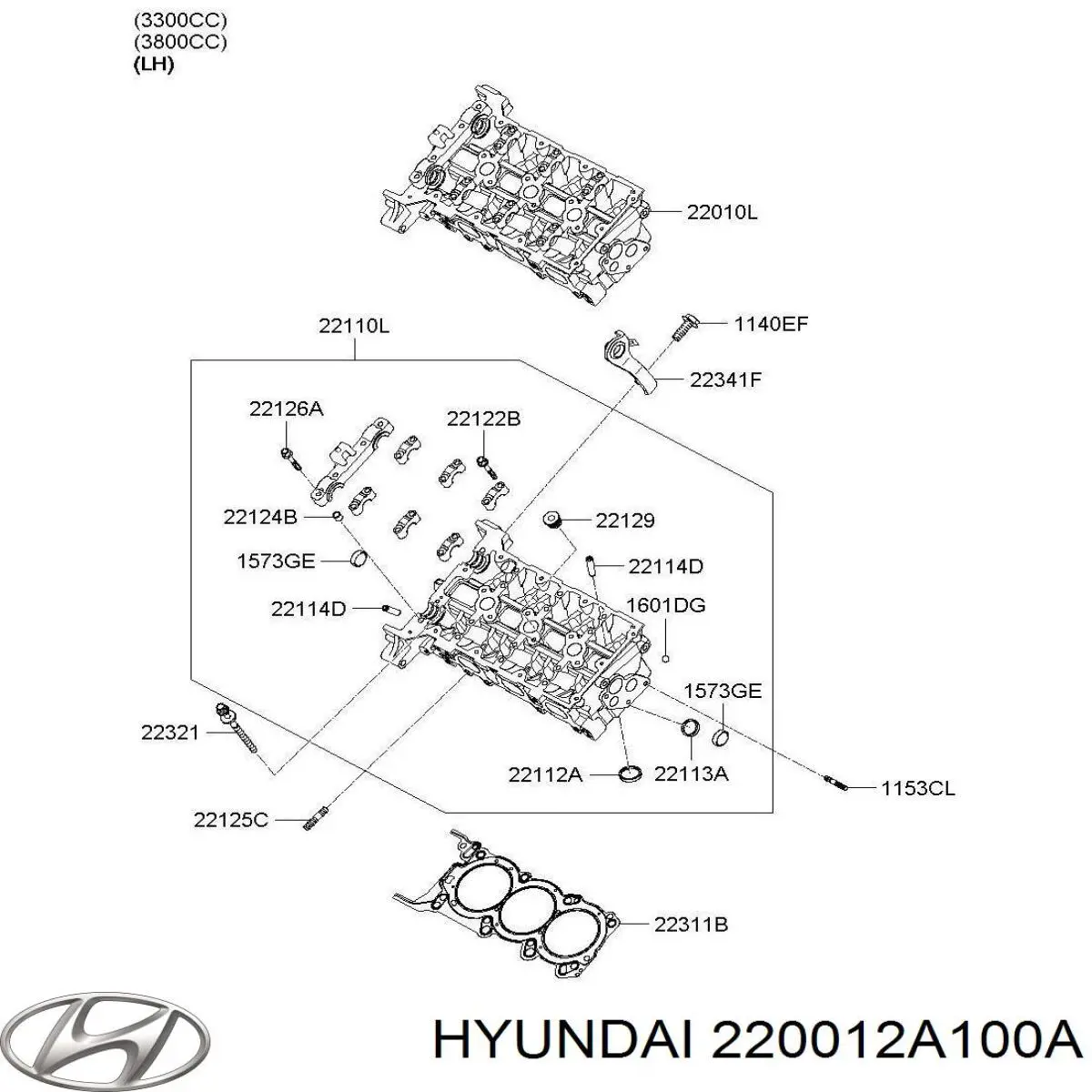  Cabeça de motor (CBC) Hyundai Accent IV sedan (RB) (2010 - 2014) IV