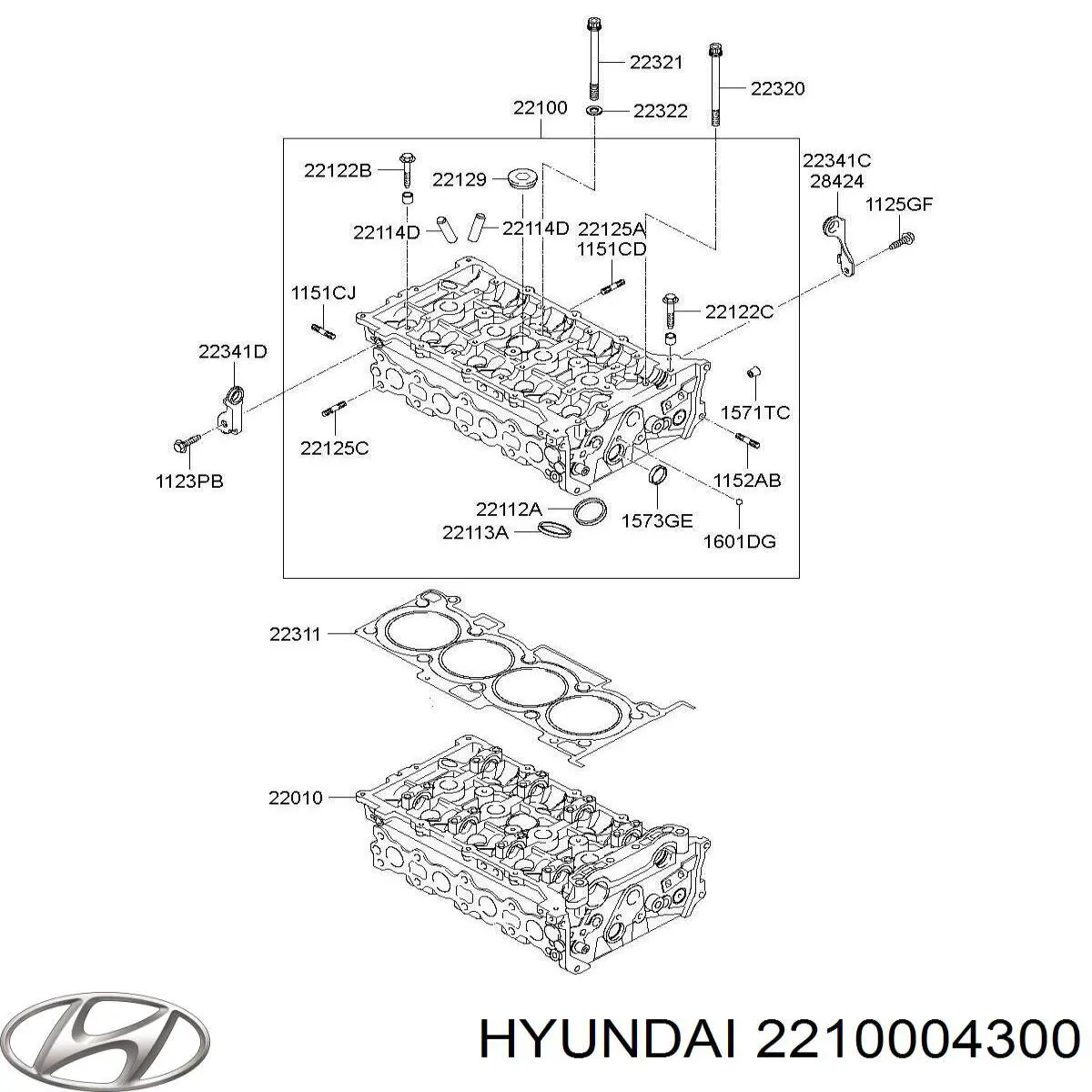 Cabeça de motor (CBC) KIA Picanto II TA