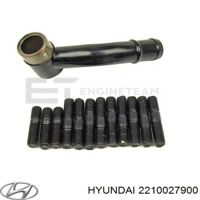 2210027900 Hyundai/Kia головка блока цилиндров (гбц)