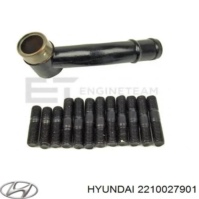 2210027901 Hyundai/Kia головка блока цилиндров (гбц)