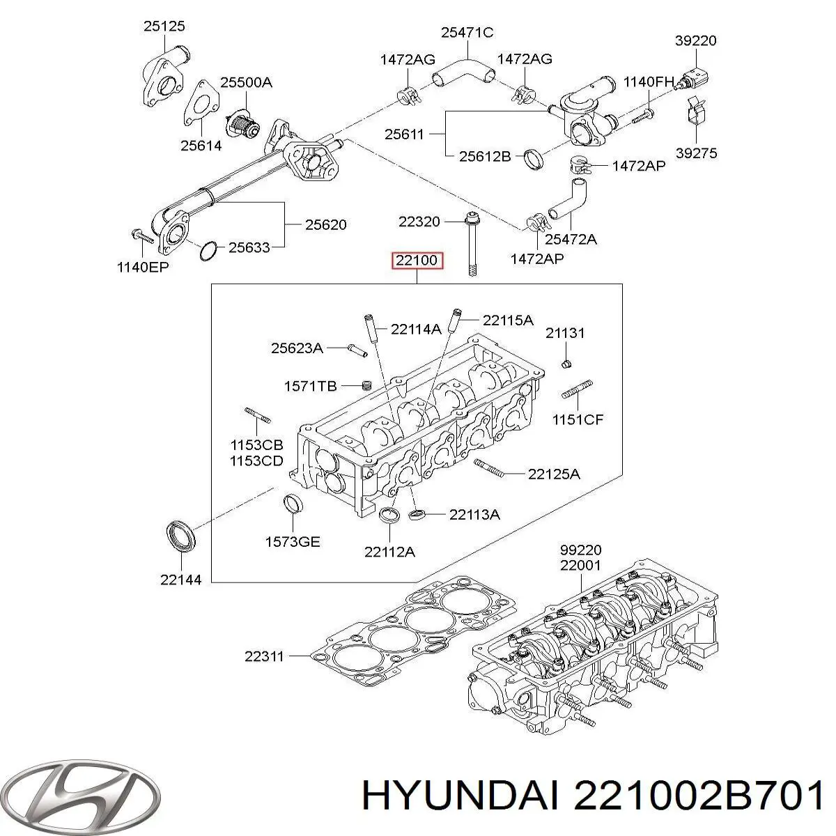  221002B701 Hyundai/Kia