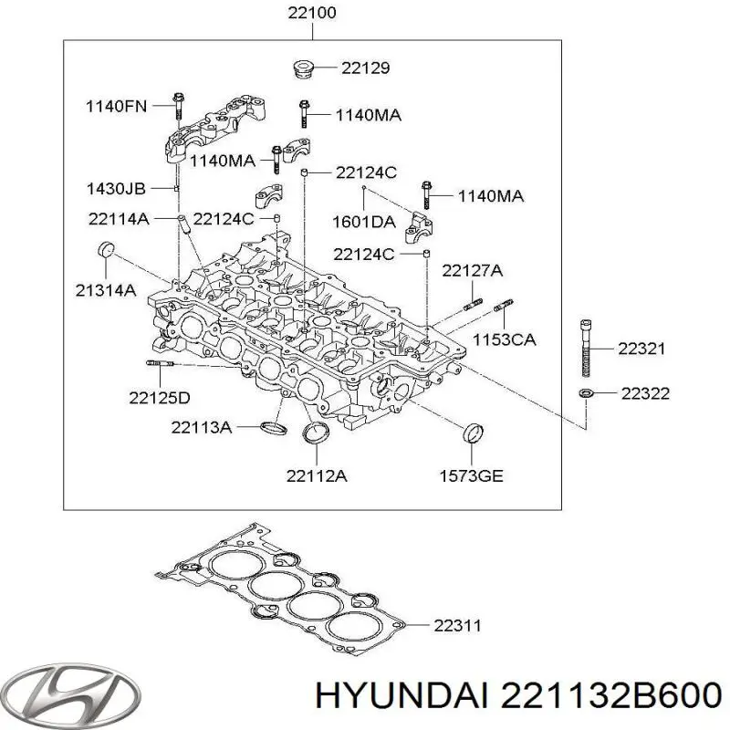 Седло клапана выпускного Hyundai/Kia 221132B600 цена, от 27.27 USD