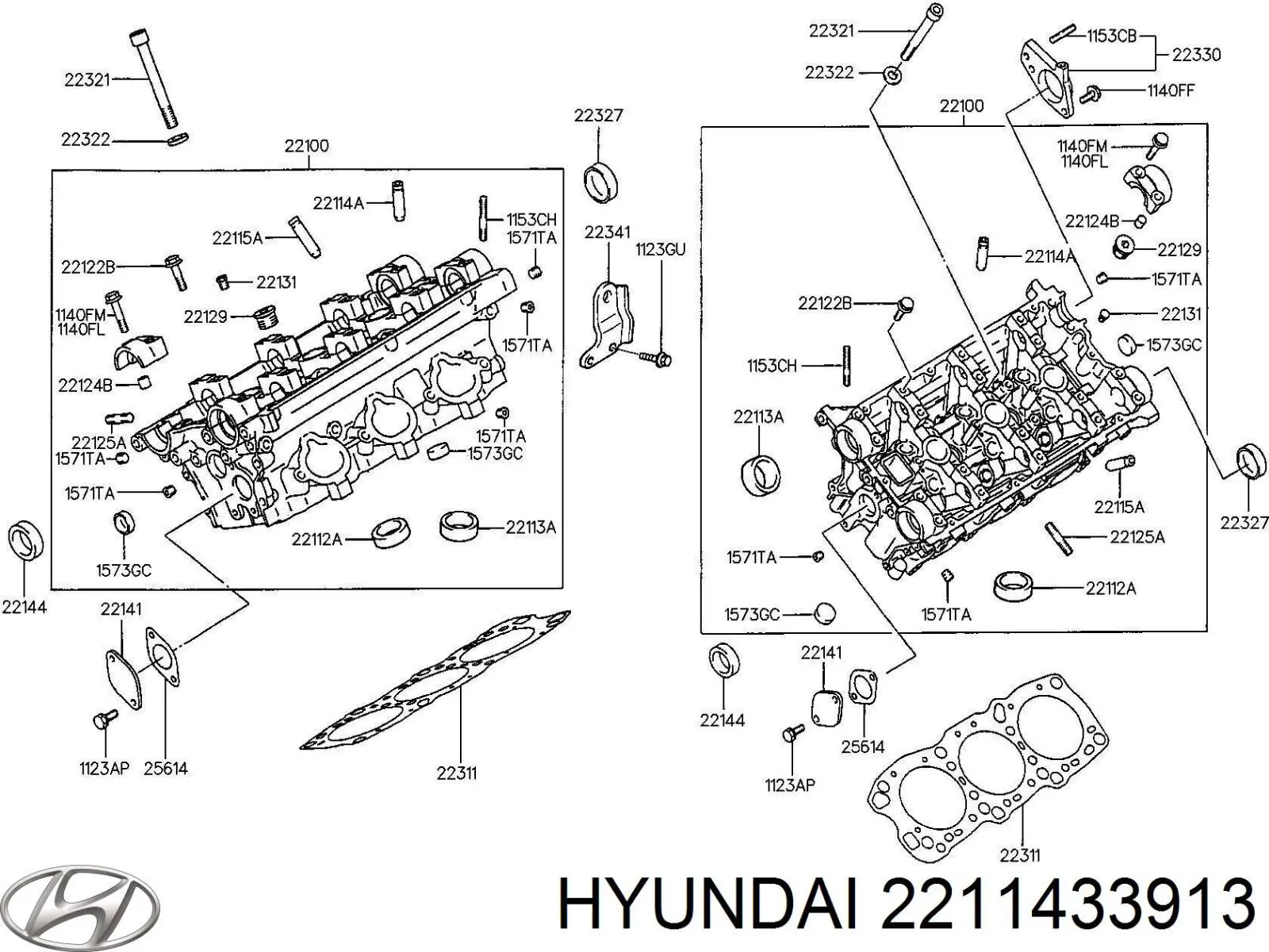 Направляющая клапана впускного 2211433903 Hyundai/Kia