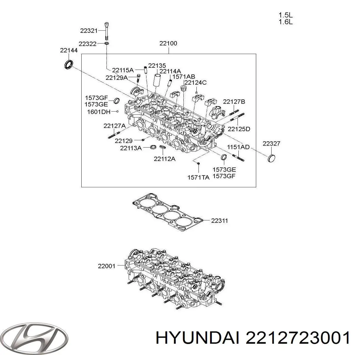  Hyundai/Kia 2212723000 цена, от 0.53 USD