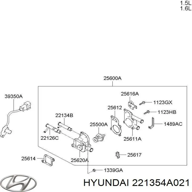  Hyundai/Kia 221354A021 цена, от 25.51 USD