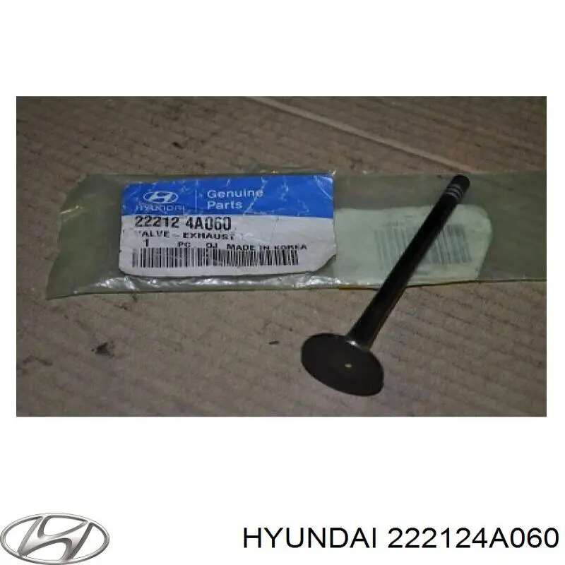 222124A060 Hyundai/Kia клапан выпускной