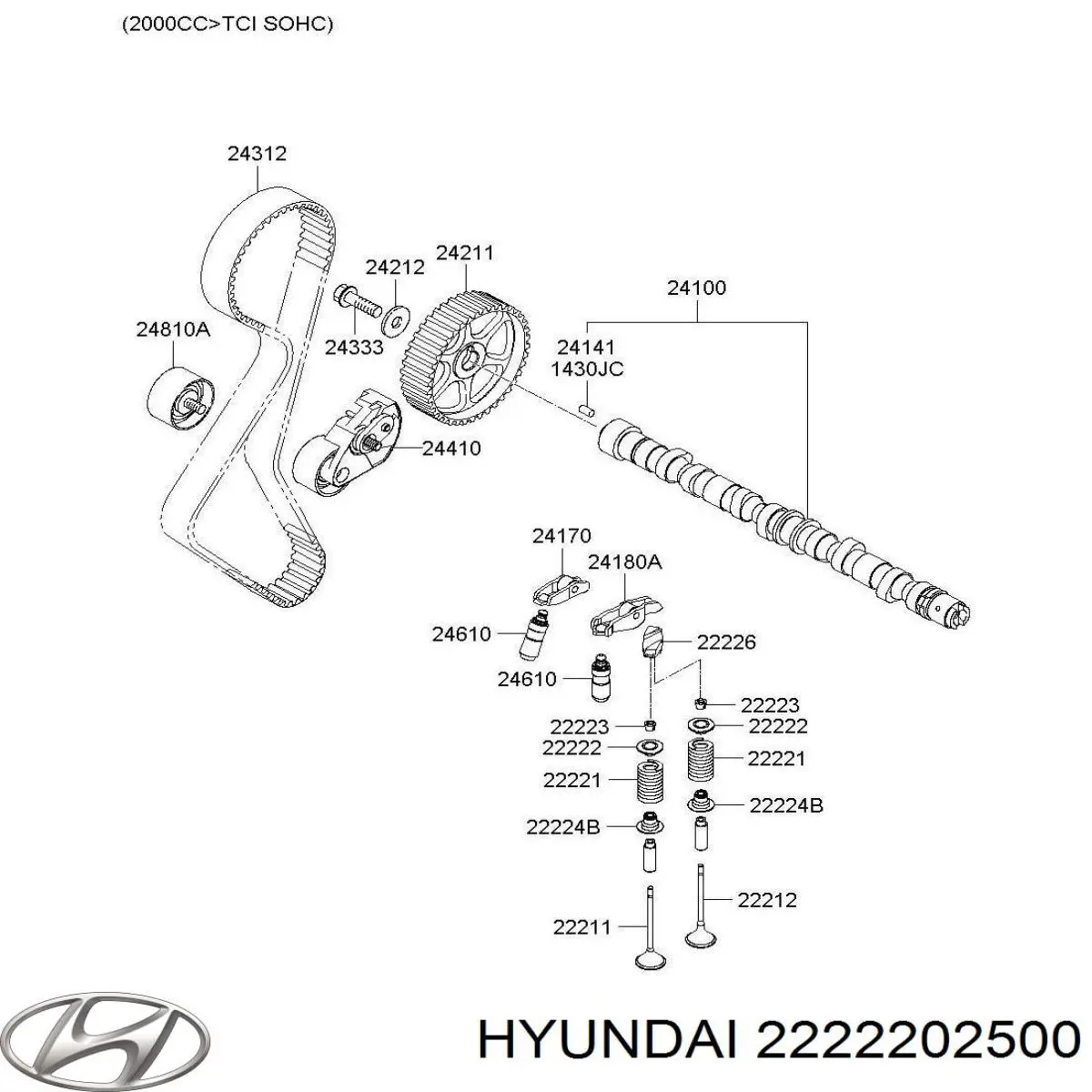 Купить 2222202500 Hyundai/Kia 