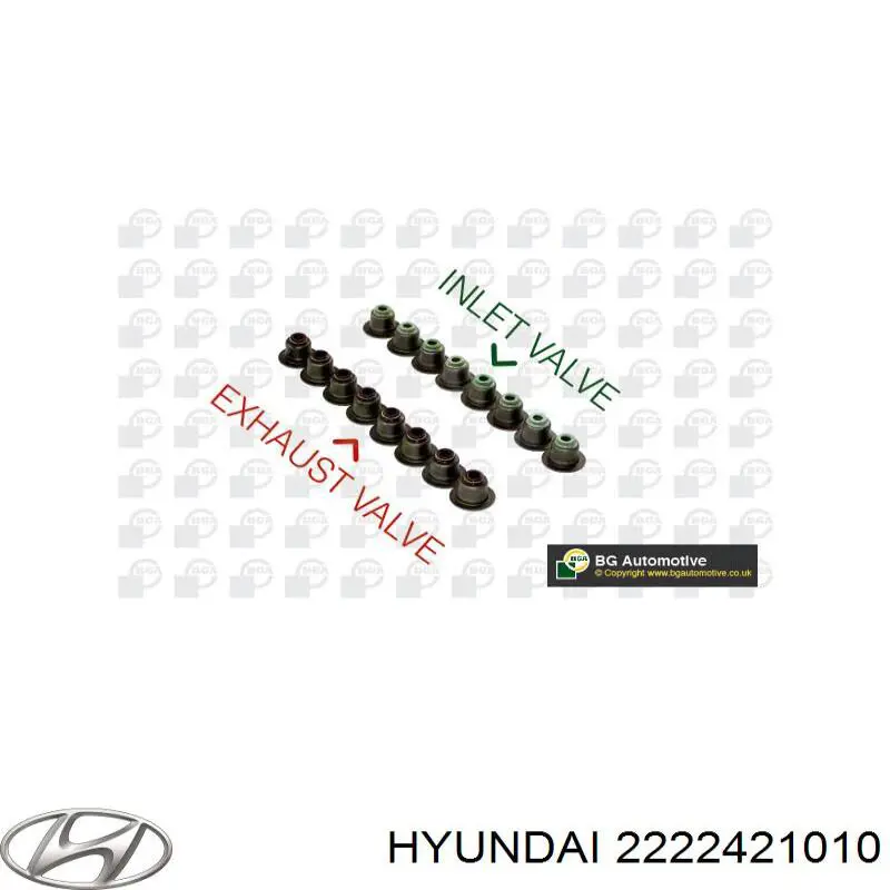 Маслосъемный сальник выпускного клапана 2222421010 Hyundai/Kia