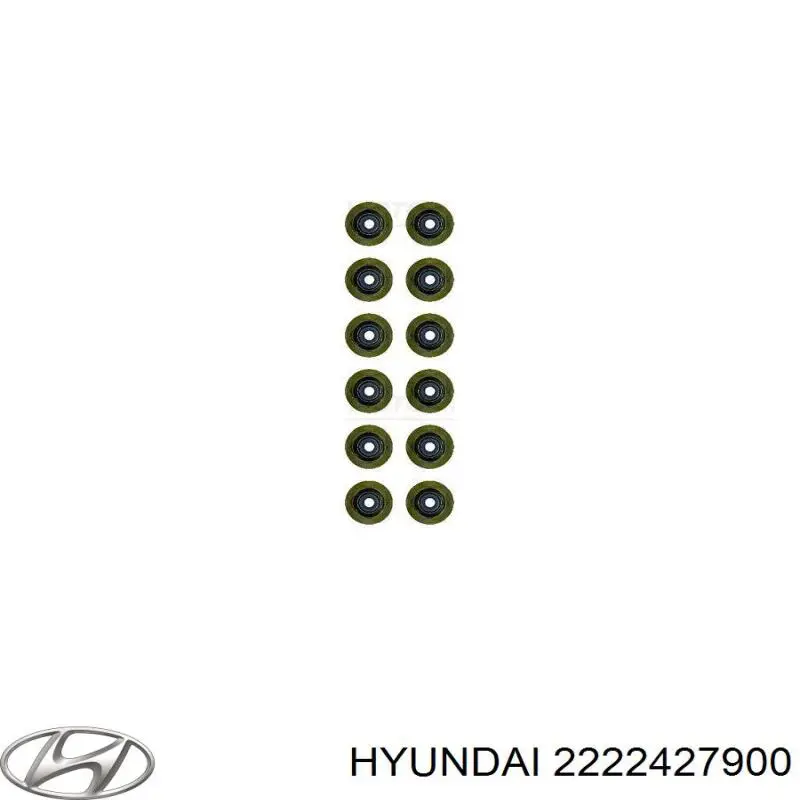 Купить 2222427900 Hyundai/Kia Сальник клапана (маслосъемный), впуск/выпуск