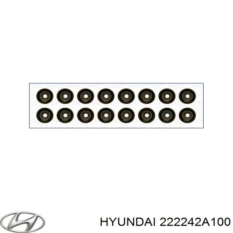 222242A100 Hyundai/Kia сальник клапана (маслосъемный, впуск/выпуск)