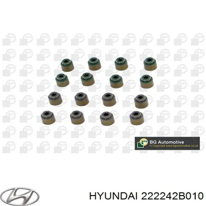 222242B010 Hyundai/Kia сальник клапана (маслосъёмный впускного)