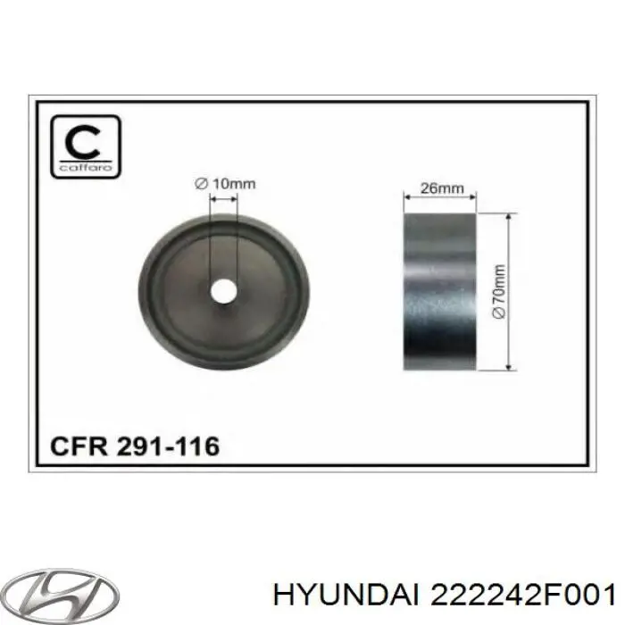 Купить 222242F001 Hyundai/Kia Сальник клапана (маслосъемный), впуск/выпуск