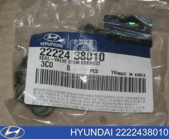 Купить 2222438010 Hyundai/Kia Маслосъемный сальник выпускного клапана