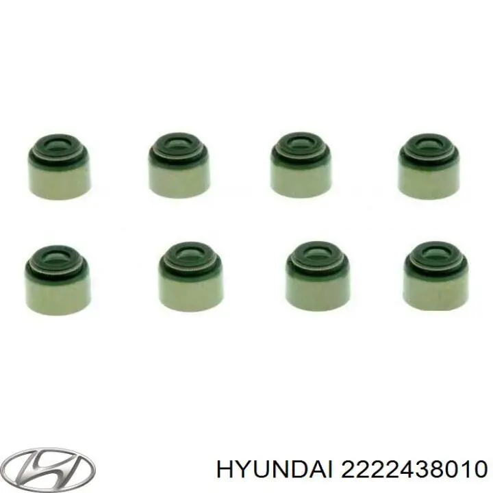 2222438010 Hyundai/Kia Сальник клапана (маслосъёмный), выпускного