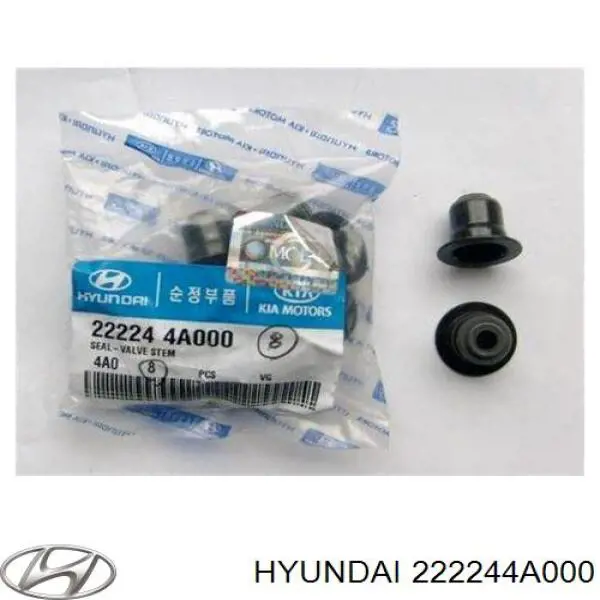222244A000 Hyundai/Kia сальник клапана (маслосъемный, впуск/выпуск)