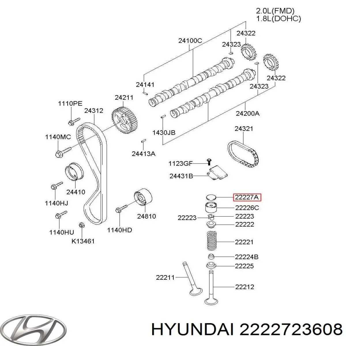 Шайба регулировочная Hyundai/Kia 2222723608 цена, от 6.99 USD