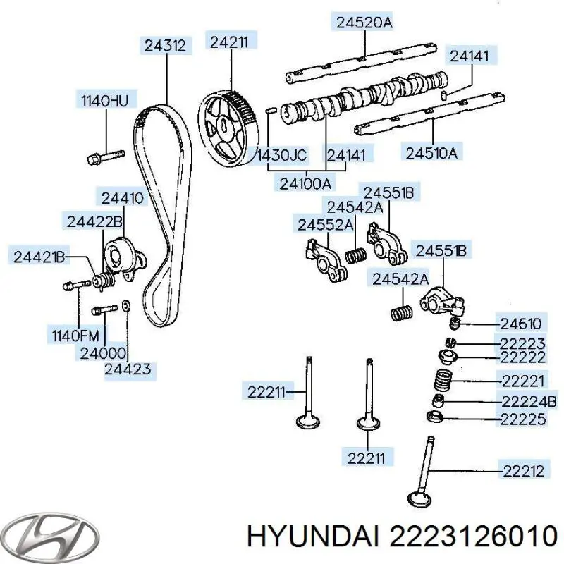Купить 2223126010 Hyundai/Kia Толкатель клапанов двигателя