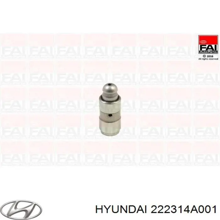 Compensador hidrâulico (empurrador hidrâulico), empurrador de válvulas 222314A001 Hyundai/Kia