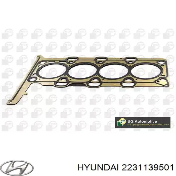 2231139501 Hyundai/Kia Правая прокладка головки блока цилиндров