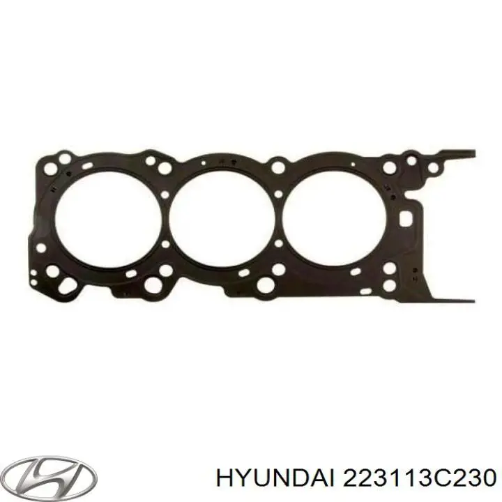 Прокладка головки блока цилиндров (ГБЦ) левая на Hyundai Veracruz 