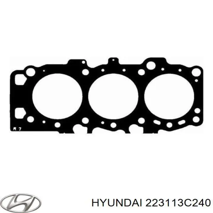 Прокладка головки блока цилиндров (ГБЦ) правая на Hyundai Veracruz 