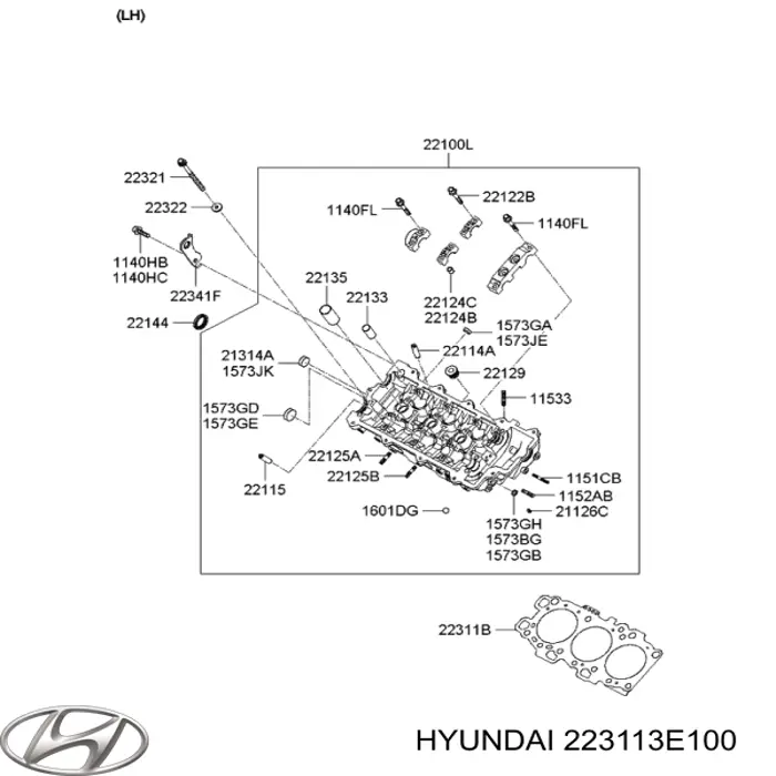 Купить 223113E100 Hyundai/Kia Левая прокладка ГБЦ