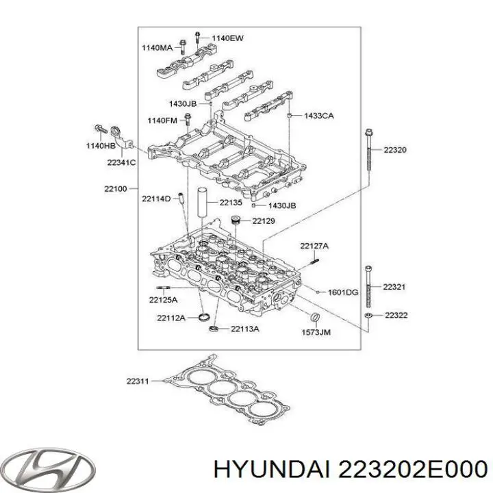 Купить 223202E000 Hyundai/Kia Болт ГБЦ