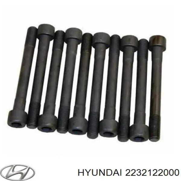 Болт головки блока цилиндров, ГБЦ Hyundai/Kia 2232122000 цена, от 3.77 USD