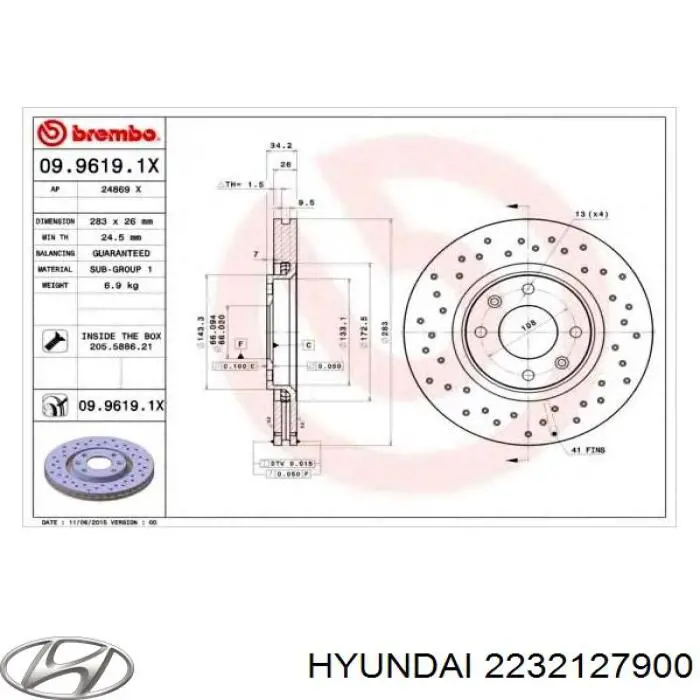 Болт головки блока цилиндров, ГБЦ Hyundai/Kia 2232127900 цена, от 6.36 USD