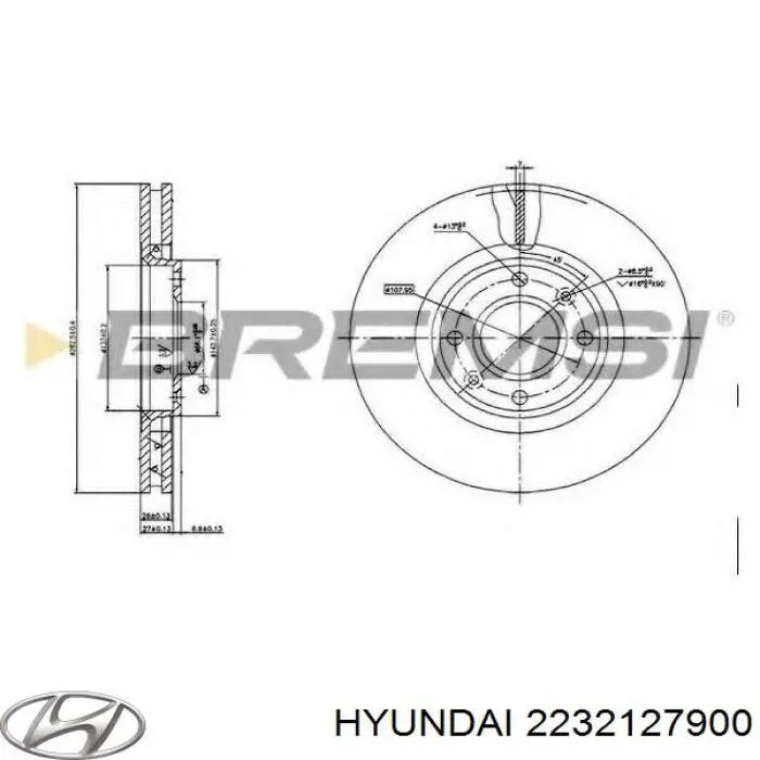 Болт ГБЦ 2232127900 Hyundai/Kia